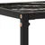 Konzolni stol crni 80 x 35 x 75 cm od kaljenog stakla