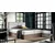 Boxspring postelja Wood 5 - 180x200 cm - temni hrast