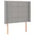 Vidaxl Box spring postelja z vzmetnico LED svetlo siva 90x200 cm blago