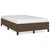 Vidaxl Posteljni okvir brez vzmetnice temno rjava 120x190 cm blago