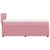 Vidaxl Box spring postelja z vzmetnico roza 90x200 cm žamet