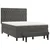 vidaXL Box spring posteljni z vzmetnico temno siv 140x190 cm žamet