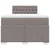 Vidaxl Box spring postelja z vzmetnico taupe 120x190 cm blago
