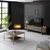 HANAH HOME TV polica Gold Line Walnut Black