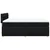 Vidaxl Box spring posteljni z vzmetnico črn 140x190 cm blago