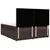 Vidaxl Box spring postelja z vzmetnico temno rjav 200x200 cm blago