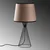 Opviq Stona lampa Telis-5373, 28x28x55 cm, IP20, Crno-smeđa