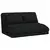 vidaXL Tlorisni stol Črna 110 x 82 x 55 cm blago