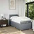 Vidaxl Box spring postelja z vzmetnico svetlo siva 90x190 cm blago