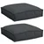 Jastuk 2 pcs Crna 40 x 40 x 8 cm Oxford tkanina