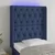 Vidaxl LED posteljno vzglavje modro 83x16x118/128 cm blago
