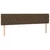 Vidaxl Box spring postelja z vzmetnico temno rjava 180x200 cm blago