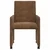 Vidaxl Jedilni stoli s kolesi s kolesi 2 szt. Rjava 57 x 66 x 94 cm