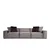 Atelier del Sofa Trosed Lego 100x76x300cm Sivi