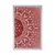 Plakat bela Mandala na rdečem ozadju - 60x90 silver