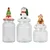 shumee 3x BOŽIČNE STEKLENE POSODE, KOMPLET KOZARCEV ZA HRANO, SLADKARIJE, MEDENJAKE