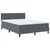 LED Box Spring Krevet Tamno siva 140 x 200 cm Baršun