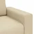 vidaXL Dvosed kremne barve 180x77x82 cm blago
