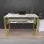 Hanah home Radni sto 120x72,8x60?cm Belo-Zlatni