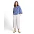 TOM TAILOR Bluza  temno modra / bela