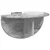 Polica na zidu Zidne 2 pcs Siva Sonoma 48 x 24 x 24 cm
