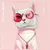 NIMMY GLASSES COOL CAT maskica za iPhone 16 Pro pink