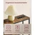 Songmics Konsolna miza 20x80x80 cm rjava