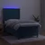 Vidaxl Box spring postelja z vzmetnico LED temno modra 80x200 cm žamet