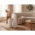 Livetastic TABURE, tekstil krem barve