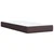 Vidaxl Box spring postelja z vzmetnico temno rjava 80x200 cm blago