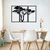Wallity Zidna dekoracija Cinarci, 80x50 cm, 1.2mm, Crna