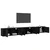 Zidni TV ormar set Zidne 3 pcs Crni hrast 100 x 34,5 x 40 cm