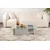 Hanah Home Klub sto Flavio, 105x30x65cm, Sivi