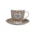 PORCELAN SET ZA KAFU 160ml 6/1 (HOME MADE/BRAON) JH-CS-160ZHC-9276