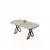 HANAH HOME Trpezarijski sto Kaye Travertine Brown