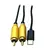 Kabl USB CM - 2XRCA, 0.8m