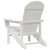 Vrtna stolica 2 pcs Bijelo 82 x 74 x 92 cm Polietilen