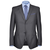 VIDAXL moška tridelna poslovna obleka, antracitno siva