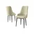 Hanah Home set trpezarijskih stolica Trex 8 kom, krem tkanina Babyface, crne metalne noge