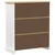 Ormar za vino Bijelo 97 x 45 x 114 cm Čvrsto borovo drvo