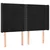 Krevet box spring s madracem LED crni 140x190 cm baršun