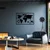 Wallity Zidna dekoracija World Map 7, 90 x 58 cm, Crna