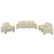 3-dijelni set sofa krem od mikrovlakana