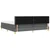 Vidaxl LED Box Spring Postelja Temno siva 200 x 200 cm blago