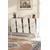 Hanah Home komoda Elips 120, 120 cm, bela / srebrna