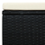 Tabure od Poliratana 53x53x30 cm Crni