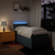 vidaXL Box spring postelja z vzmetnico modra 90x200 cm blago