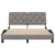 Vidaxl Posteljni okvir brez vzmetnice taupe 120x200 cm blago