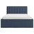 Boxxx OBLAZINJENA POSTELJA 180 cm x 200 cm , tekstil temno modra