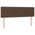 Vidaxl Box spring postelja z vzmetnico temno rjav 140x190 cm blago